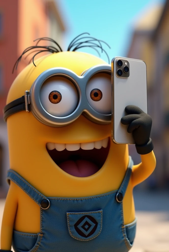 1 Miniun taking a photo of me Ami with a happy face cell phone with the rear camera of a cell phone while covering her face with that same cell phone