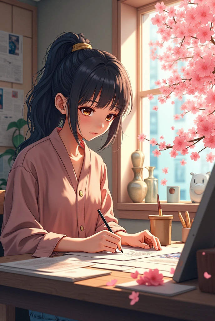 Beautiful Japanese manga artist、Japan anime