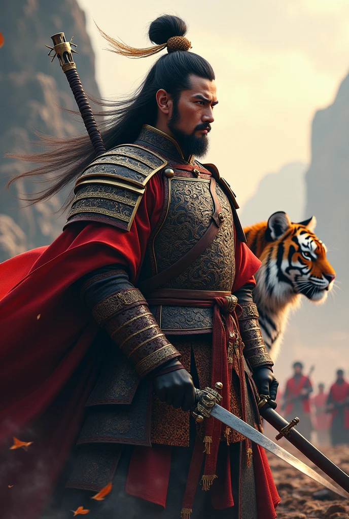 Spring and Autumn Warring States Period,Three Kingdoms,ancient China,Military commander,Shogun,Daruma,Tiger,