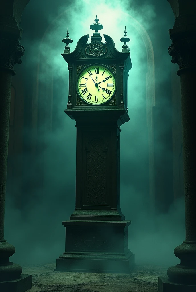 Mysterious light, front facing clock