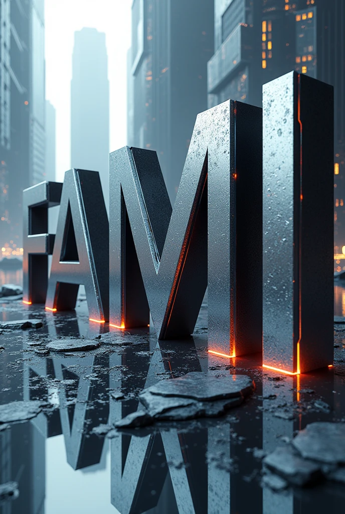 Awesome futuristic design with the letters: Machado Maldonado Family 