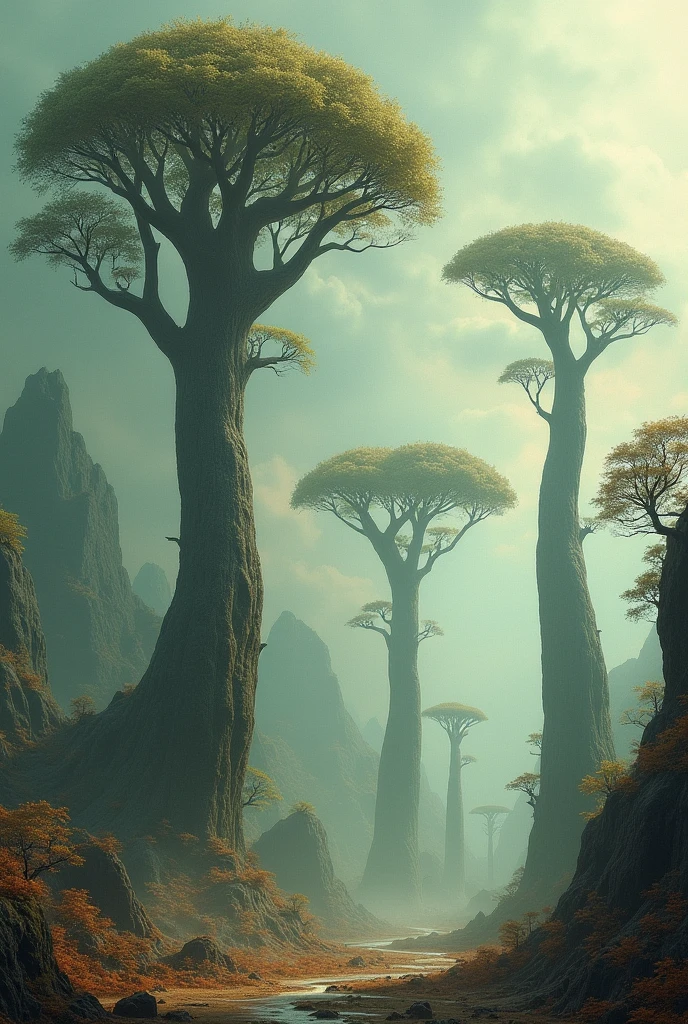 trees with long range 
