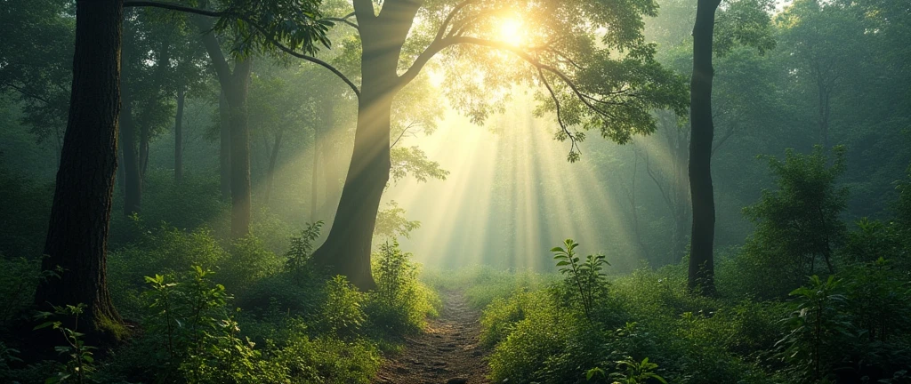 African forest without people