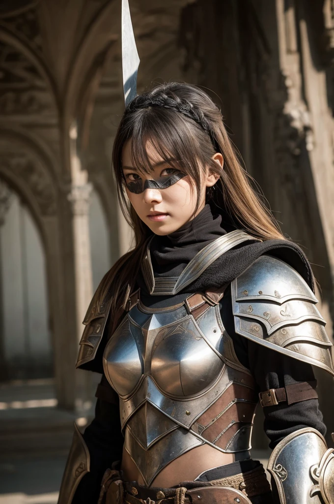 Mask Exposed Armor Female Warrior
