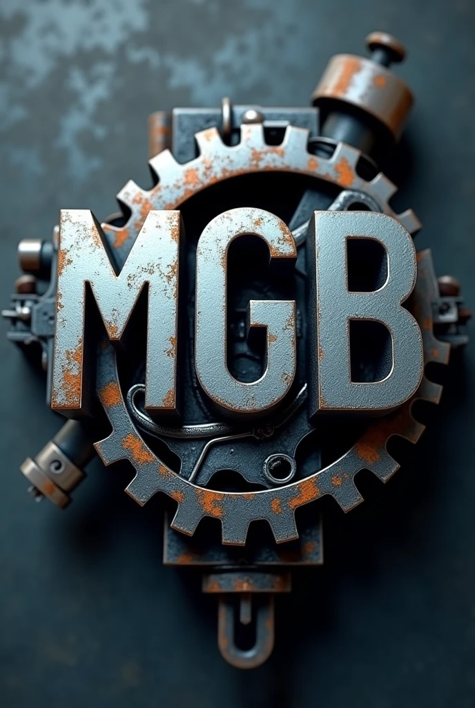 Mechanical engineering themed logo featuring the initials MGG and a small OME