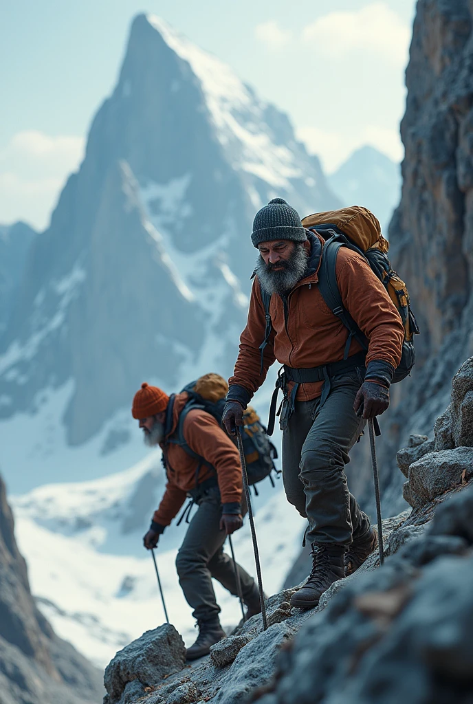 “Fatigue is a sign that we are trying our best. Success often follows challenge and fatigue.” There were two men climbing a mountain.