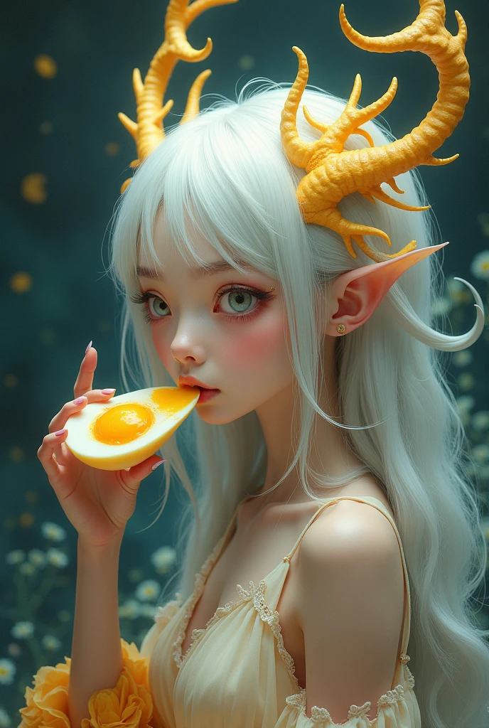 Make furina eating salted egg