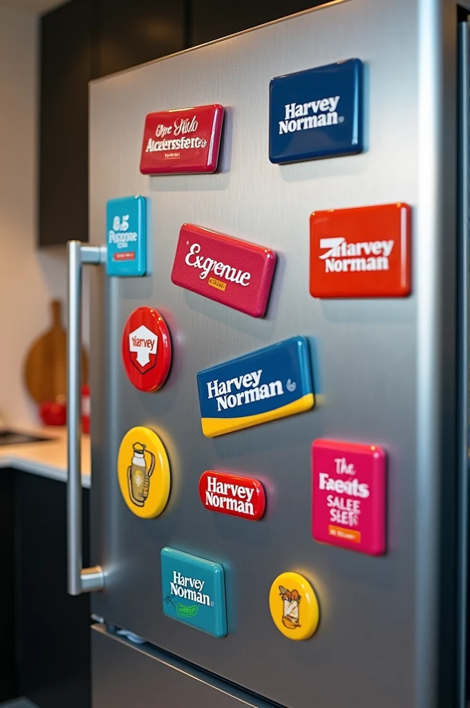 Harvey norman logo on fridge magnets