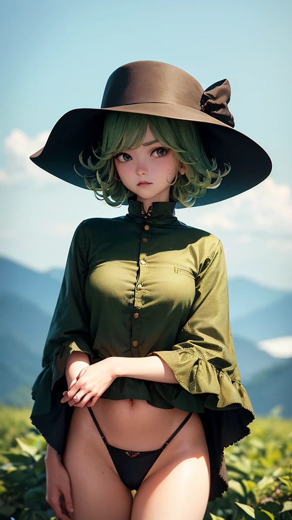 (Masterpiece artwork, best qualityer:1.2), cowboy shot, standing alone, 1 girl, tatsumaki, It's not funny, mouth shut, gazing at viewer, crossed arms, Wearing Black Dress, blue sky, nubestatsumaki de un hombre golpeador, short green hair, greeneyes, smallbreast, (((wearing bikini))), full body view, (Standing on the beach at night with starry sky and full moon), (((muscular legs))), Waist slender, stomach ache, big-ass, (((photo by full body))), bare feet, ((( Stepping on the camera))), (in a bad mood), ( eye reflection, glare eyes , glare eyes, in a bad mood, animadas, minimalism, estilo animadas, ray tracing, cinematic lighting, cinematic lighting, Glow Up, Glow Up, artefatos JPEG, shine light, godrays, ray tracing, shade, panorama, Sony FE, from behind, down, down, High definition, master part, precise, precise, anatomically correcte, super detaill, high qulity, best qualityer, highres, 16K