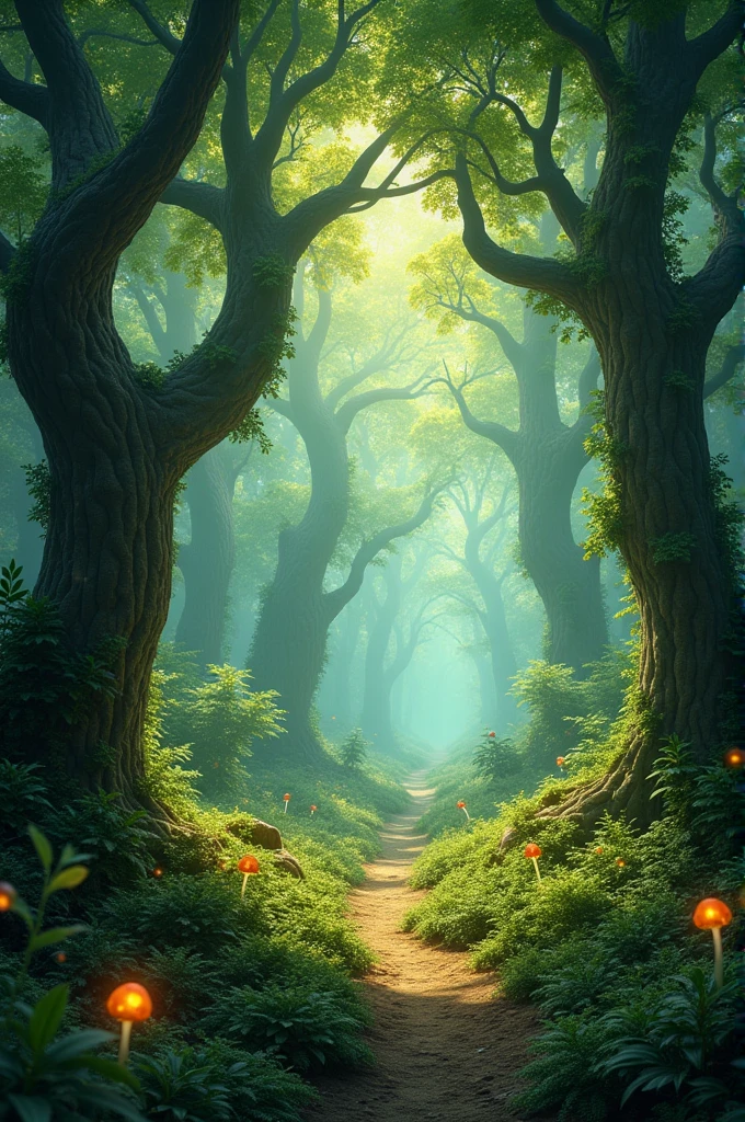 Magical forest background