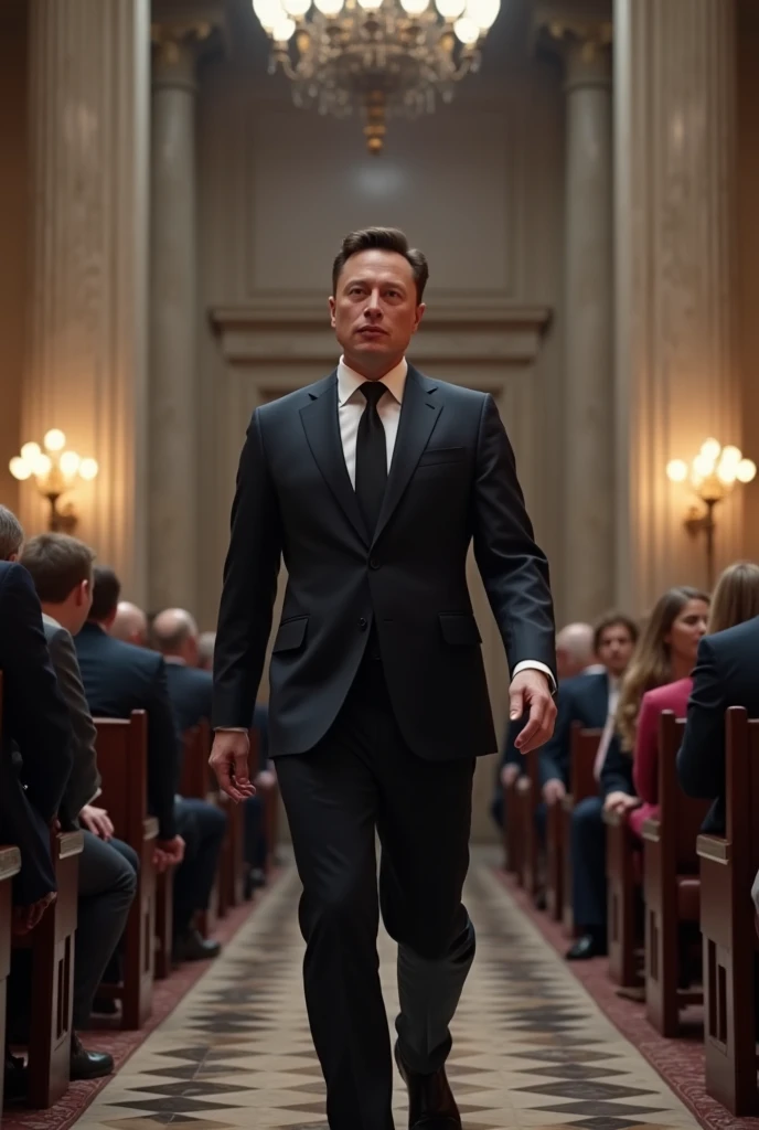 Elon Musk taking office in the role he will soon hold