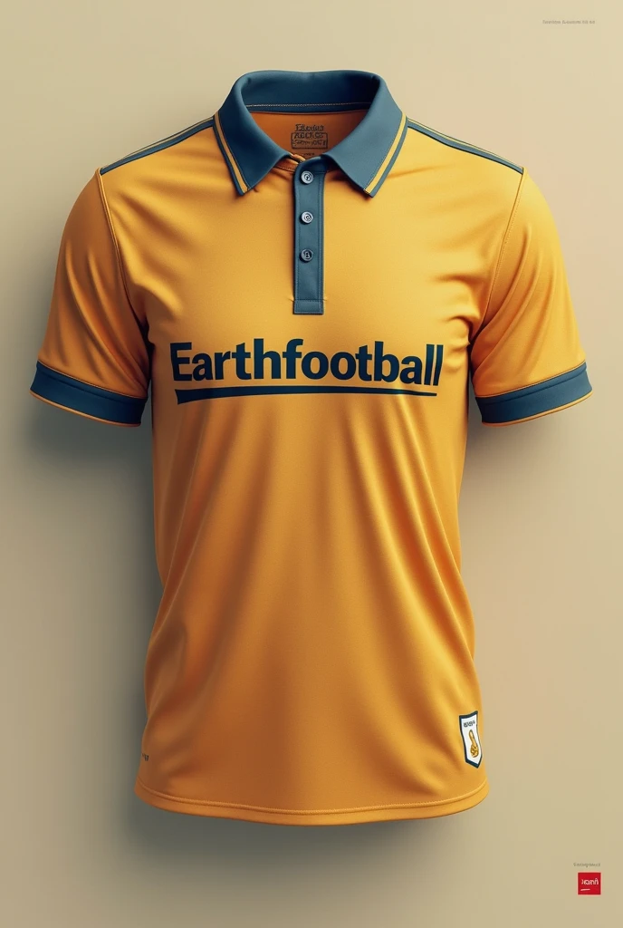 EarthFootball brand name football shirt design in Retro style