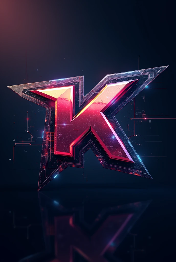 KrosserBoy logo with futurestic digen and effect 3d