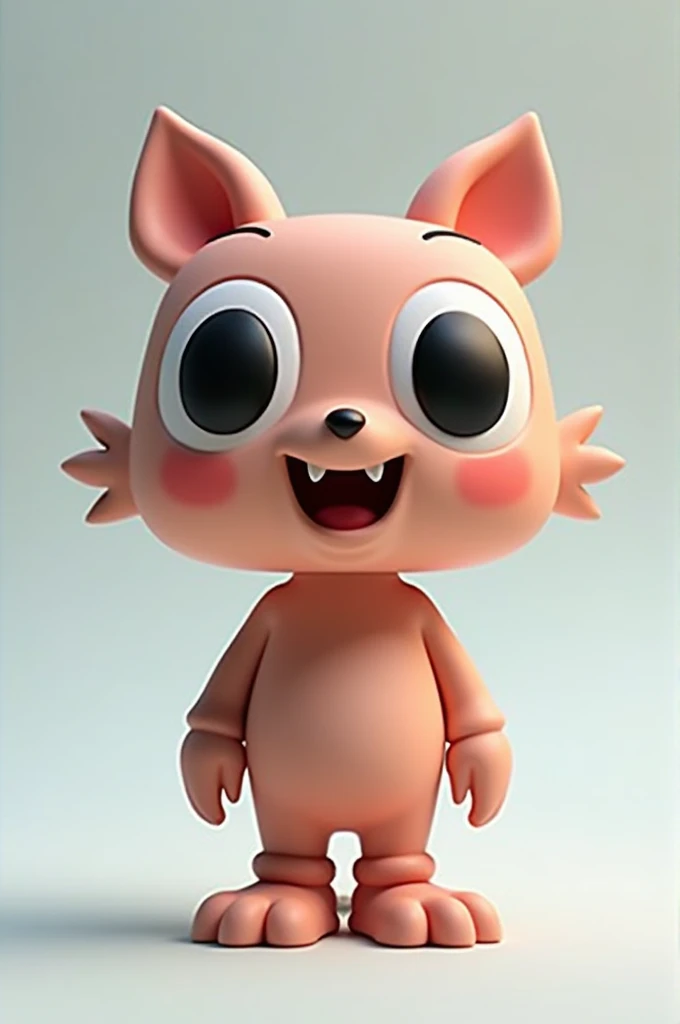 Imagine a stylized character in the Funko Pop style