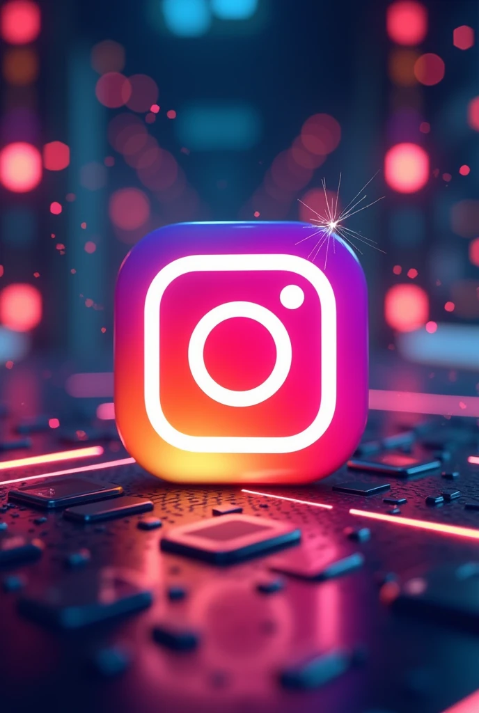 ( GENERATE A VERY VERY AI IMAGE FOR INSTAGRAM WITH THE INSTAGRAM LOGO)