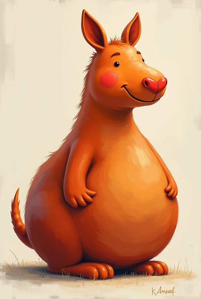 An image with the famous voluptuous art technique, whether it is about an animal or an object, that does not have many details and is simple 