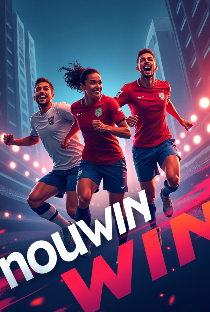 Bonjour, pourriez-vous créer une affiche publicitaire pour mon code promo NOUWIN à utiliser sur les plateformes 1xbet, Betwinner et Melbet ?
