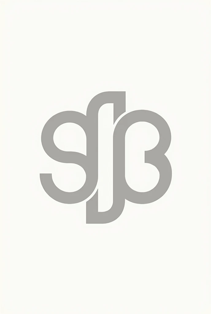 A monogram with the lowercase initial gb, that is intertwined with each other without going beyond a circumference, that is always within a circumference, without any details 