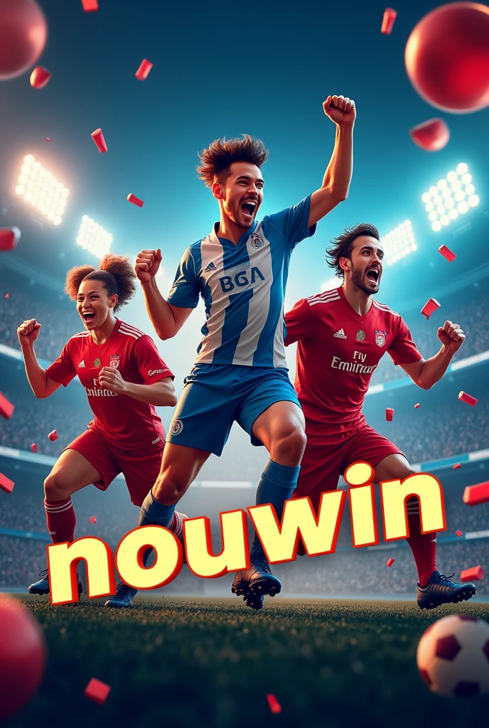 Bonjour, pourriez-vous créer une affiche publicitaire pour mon code promo NOUWIN à utiliser sur les plateformes 1xbet, Betwinner et Melbet ?