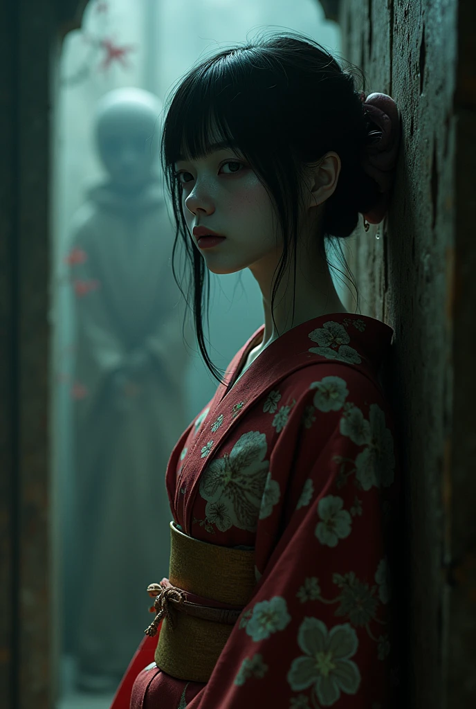 ((House of Terror))、A beautiful Japanese idol girl in a kimono turned into a doll