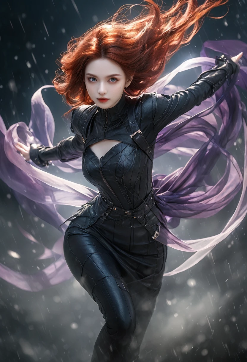very young vampire princess,, breathtakingly beautiful, deep blue eyes, Red hair,(best qualityer,4K,8k,high resolution,work of art:1.2),ultra detali,(realisitic,photorealisitic,photo-realisitic:1.37, raw quality),softly glowing pale skin,pure blood,porcelain complexion,elegant and refined features,funny posture,dark and mysterious atmosphere,gothic fashion,black flowing lace dress,touch of red in your clothes,delicate silver jewelry with ruby details,subtle smile, but captivating,slightly pointed canines,translucent wings that resemble bat wings,subtle shimmering effect on their wings,gardens full of blooming blood roses,bright red petals contrasting with the darkness,enchanting moonlit night,dark and eerily beautiful castle in the background,splashes of moonlight illuminating its ethereal beauty,dark shadows and dramatic lighting,icy gaze that freezes the heart of anyone who dares to look at her,air of authority and power,symbol of danger and fascination,night sky filled with swirling mist and twinkling stars,subtle color palette with deep blue tones,purple,and black,soft lighting with soft moonlight casting an ethereal glow,vibrant and elegant style,with a touch of darkness and mystery,portraits,fancy,horor,cementary, detail on the hand, detail fingers

