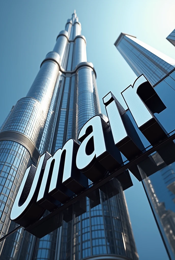 Umair name 3d in Burj Khalifa 