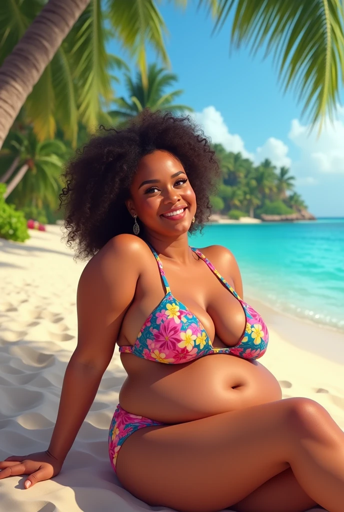  obese girl in bikini