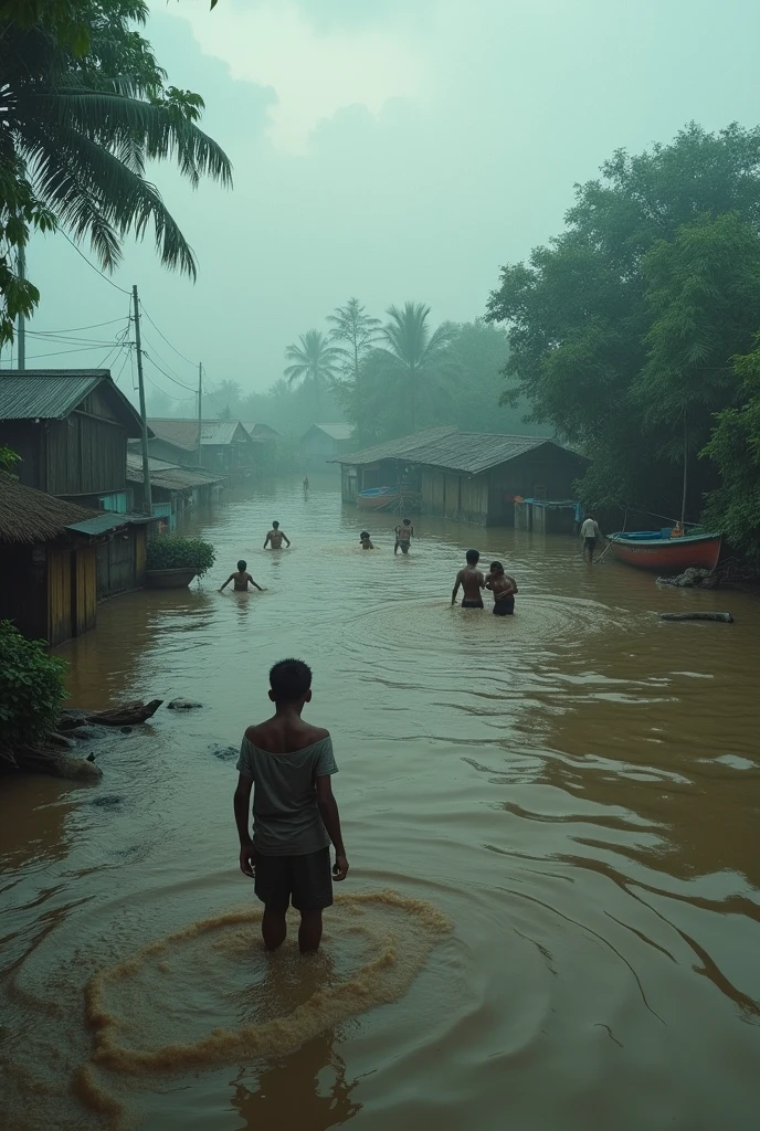 Fearful image of extremely flooded Bangladesh.