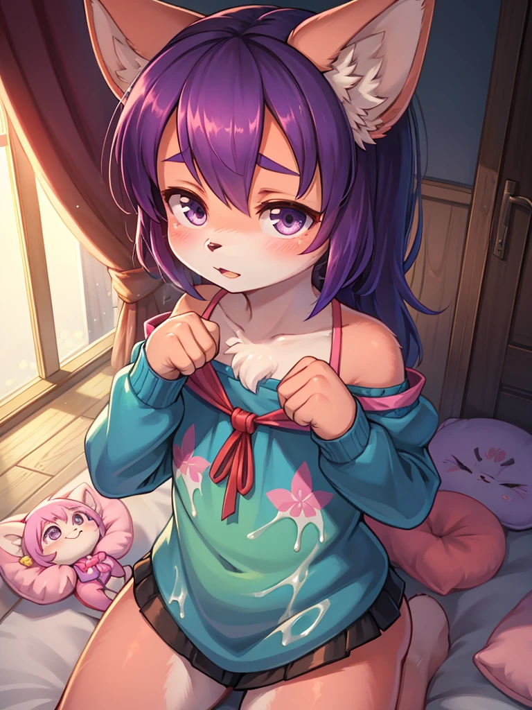 childish girl , playing with Plush sex toys , coquettish , Cunning , Fascinating , Seducer , Naughty , innocent , Free-spirited , moist eyes , glossy lips , childish clothes , childish hair tie , Wonderful days , Show secretly , I can't take it anymore , ooze