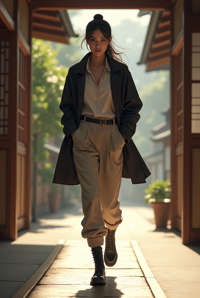 Wearing boots、Shortcuts、Japanese,40s、indoor、