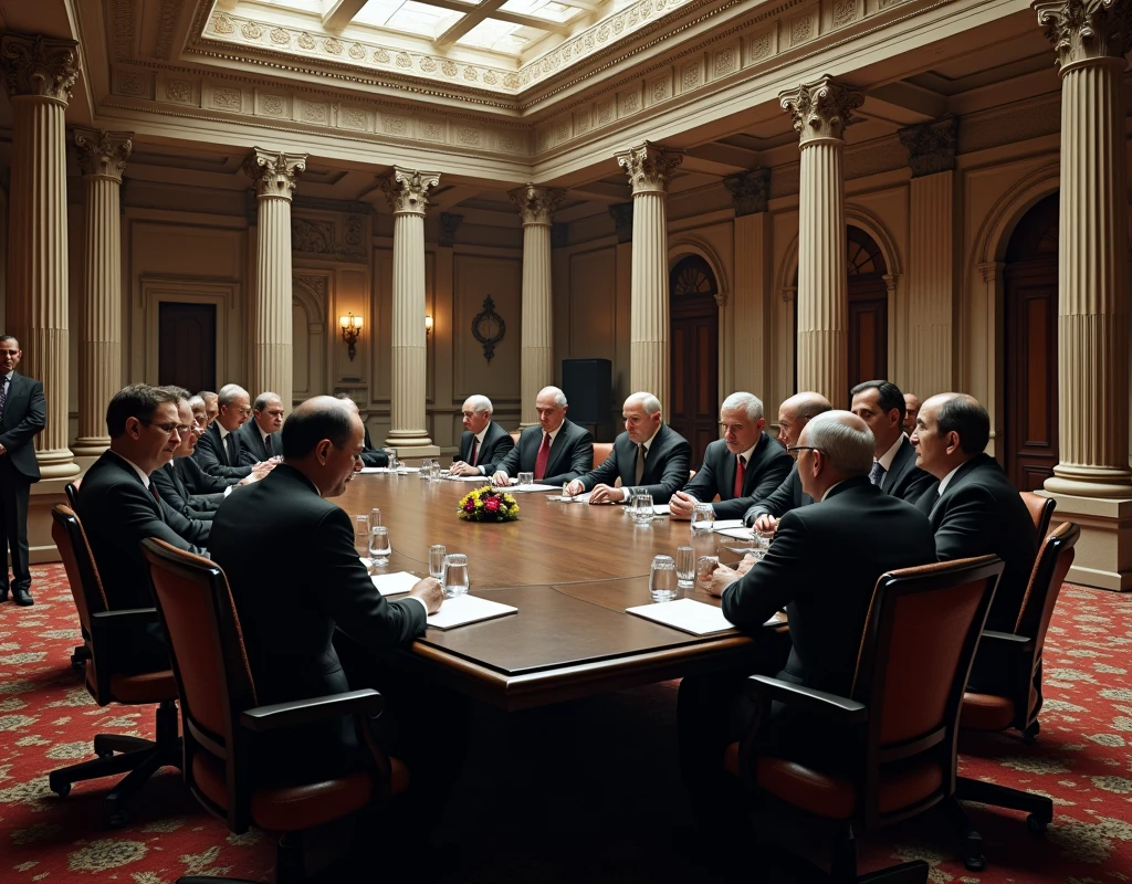 Bilderberg Meetings, Bilderberg conference, Bilderberg Group, Bilderberg Club, in The Nether lands, building , perspective, (Shorthand, Canon, 8k, Anatomically correct, Super Detail, Attention to detail, Your Highness)