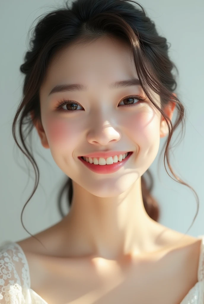 Woman Smile Beautiful Asian Neat