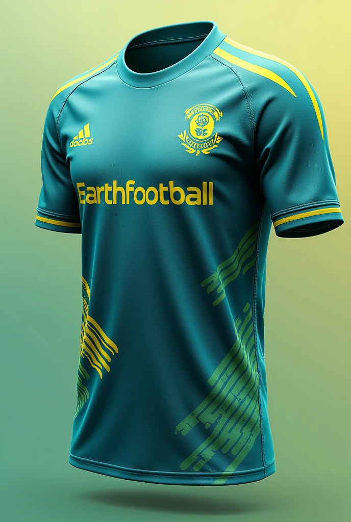 Design several EarthFootball branded soccer jerseys in different colors.
