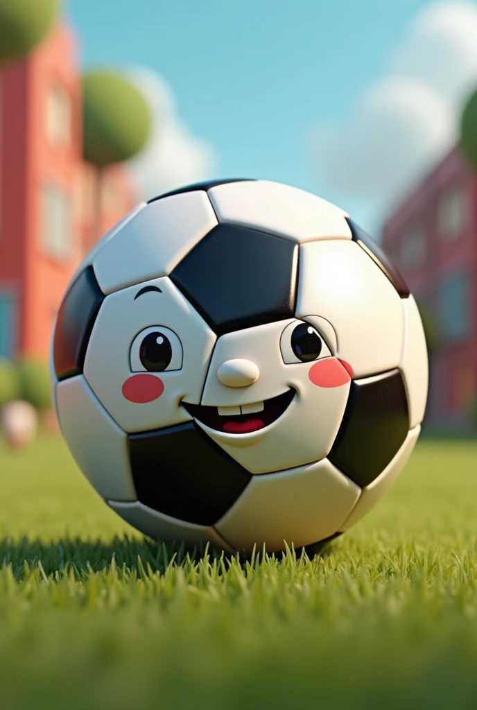 Create a soccer ball with a face