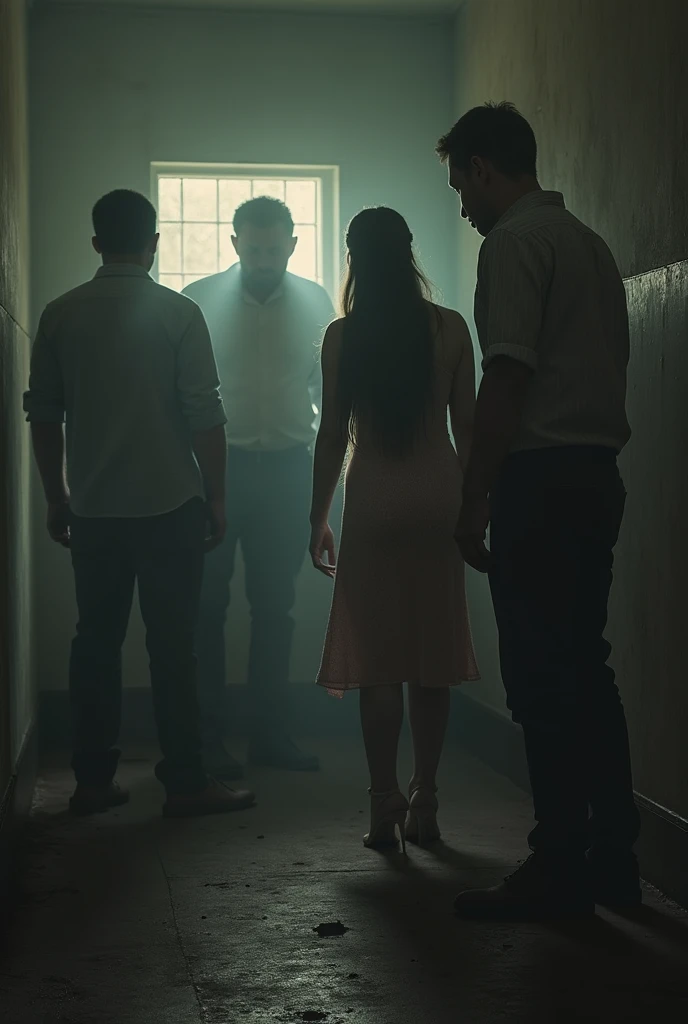 A girl raped by 4 men