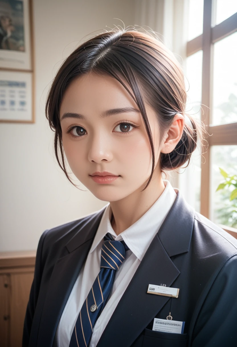 8k, raw photo, best quality, masterpiece, realistic, photo realistic, clear, professional lighting, beautiful face, best quality,ultra high res, realistic japanese beautiful, Super detailed, 1girl, indoor, face only,14yo, 