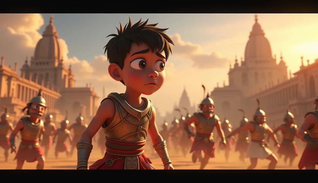 Generate in cinemetic 3d cartoon***Share a personal experience where you learned an important lesson from failure.**in Mahabharat time pictures