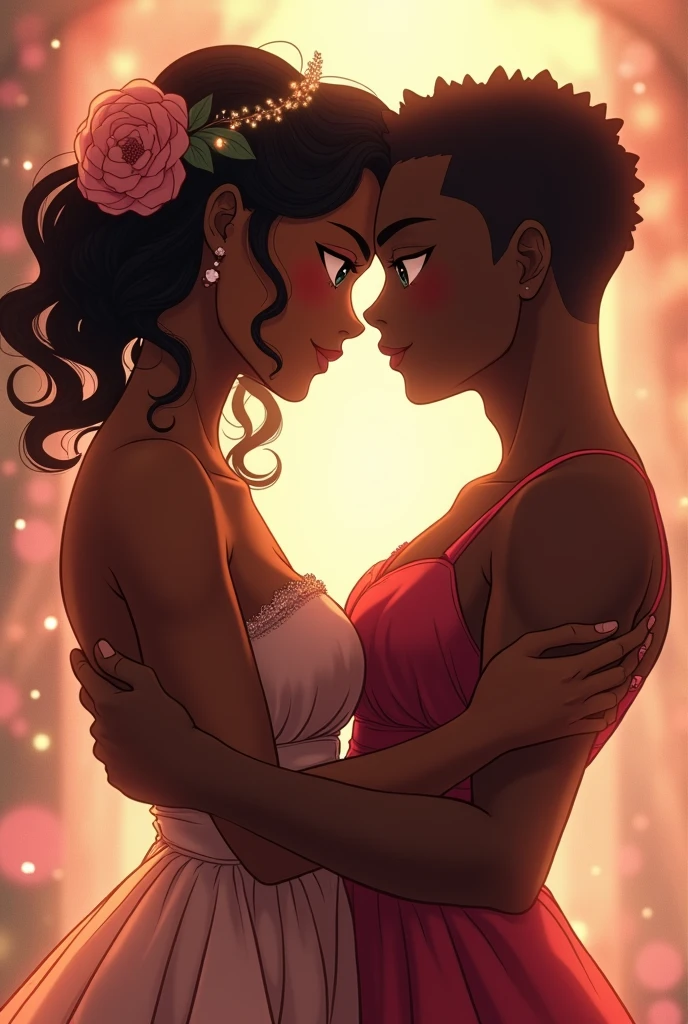 Black anime couple 
