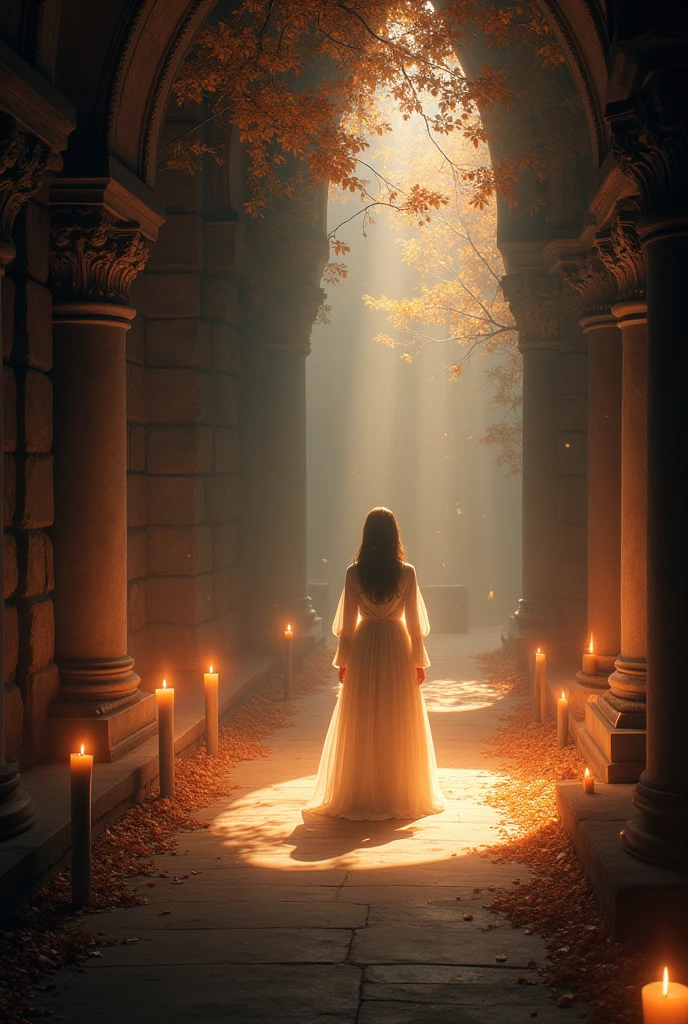 then with different types of light: candle, sun, fire or others in an elegant and subtle style