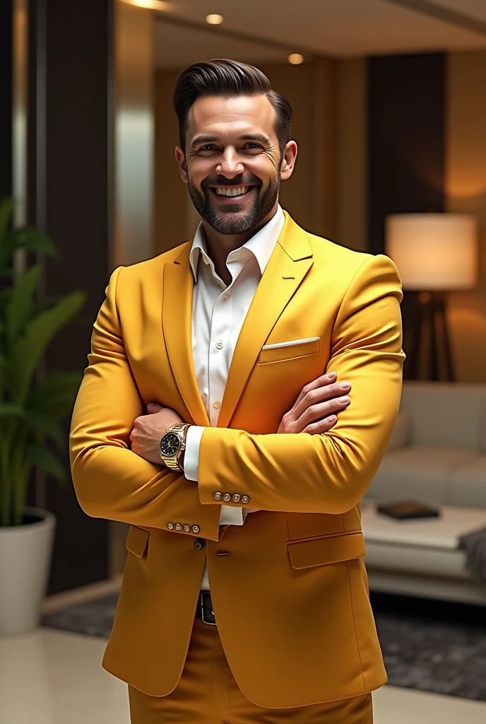 Golden sales man