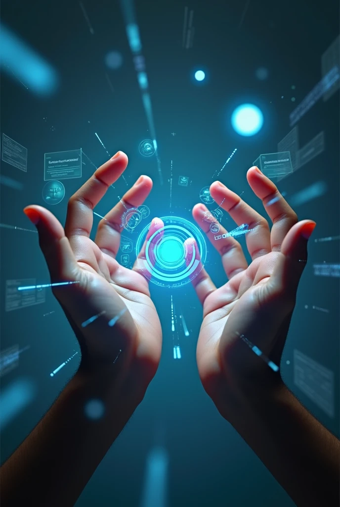 hands that can project Hologram Technology