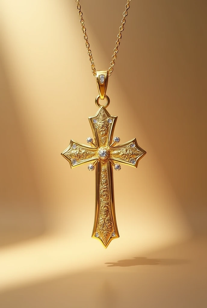 Golden chain cross dollar