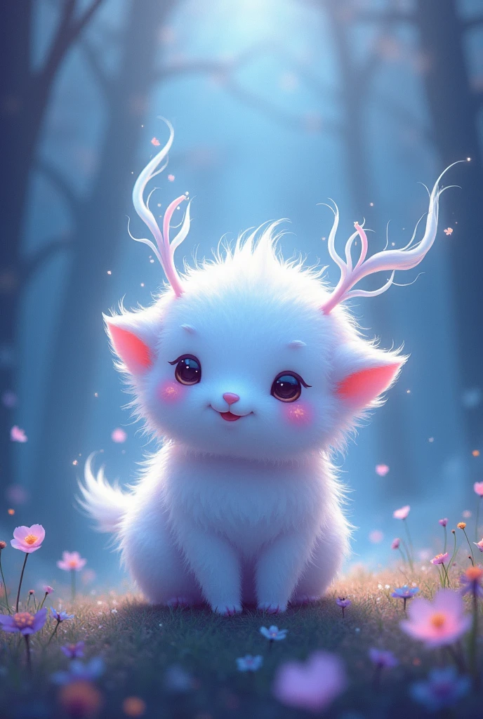 cute, round, spirit, ghost