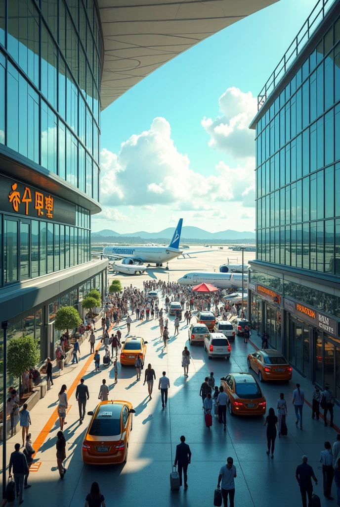 Around outside airport