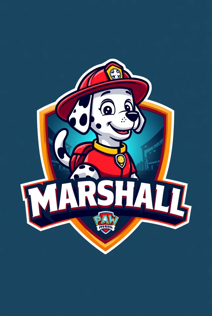 sports logo marshall paw patrol