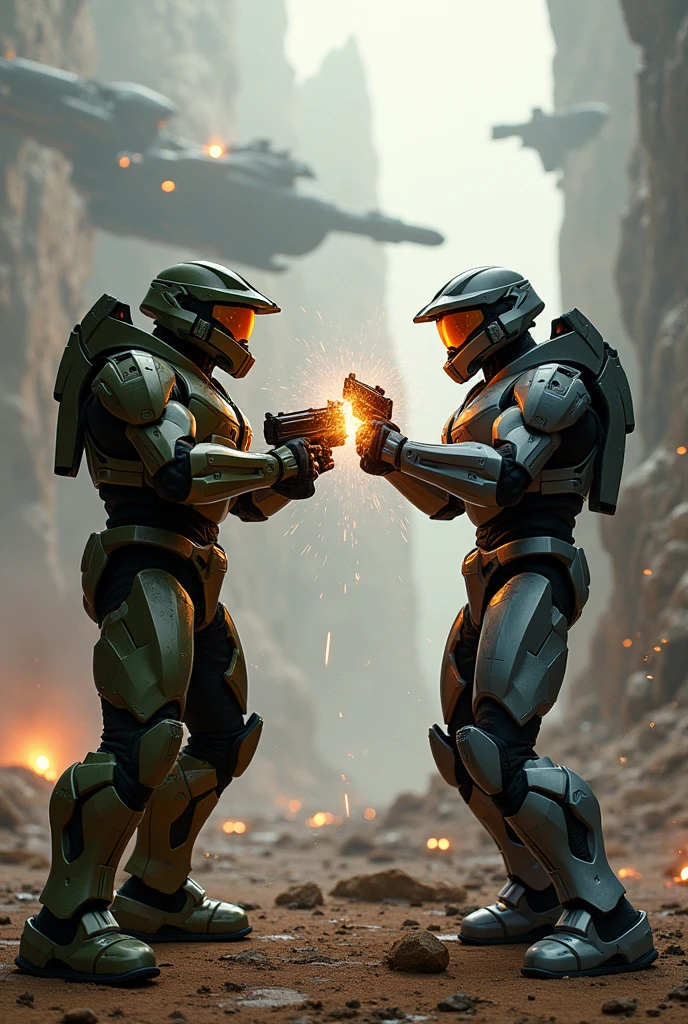 Create a Halo Noble 6 vs Master Chief image
