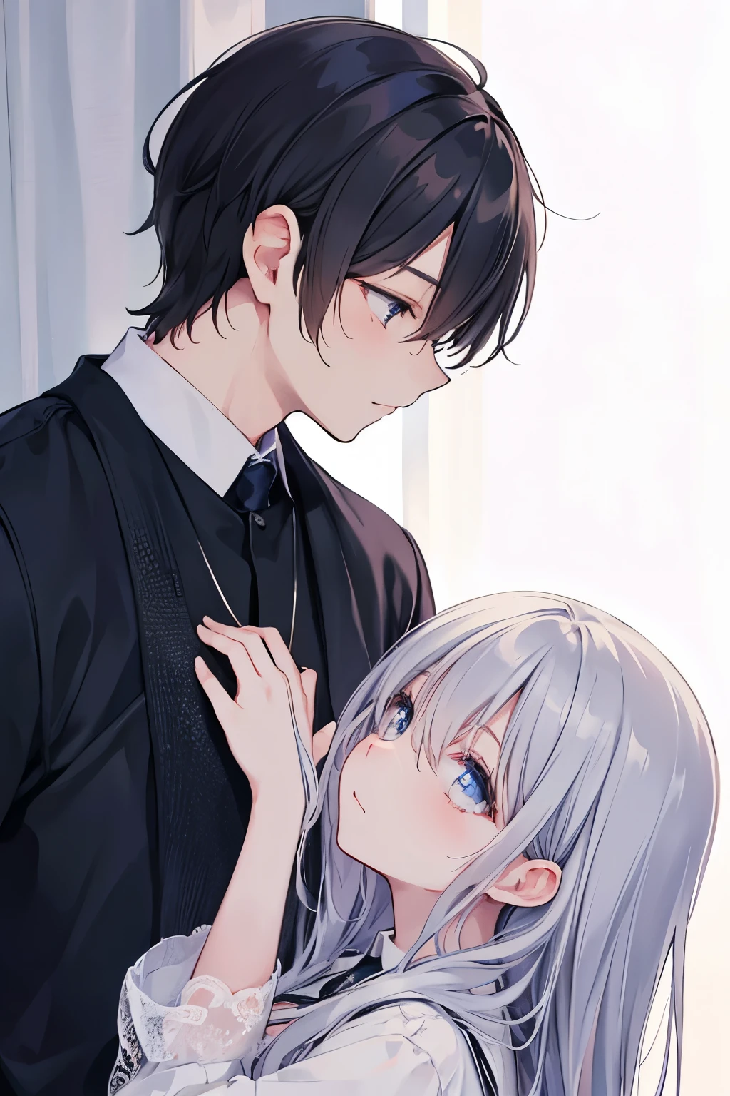 Paired drawings、icon、men and women、Stylish、Emotional、the couple