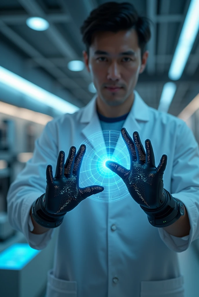 Gloves that can project Hologram Technology