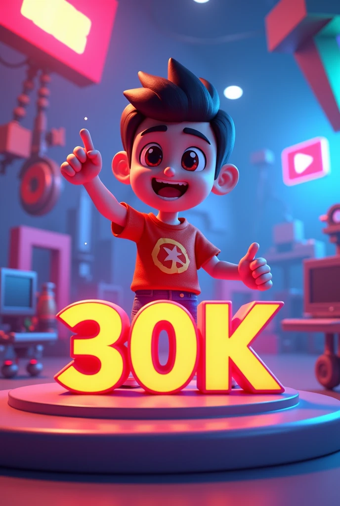 Create a 3D Poster 30k subscriber milestones Channel name Arpita gaming27