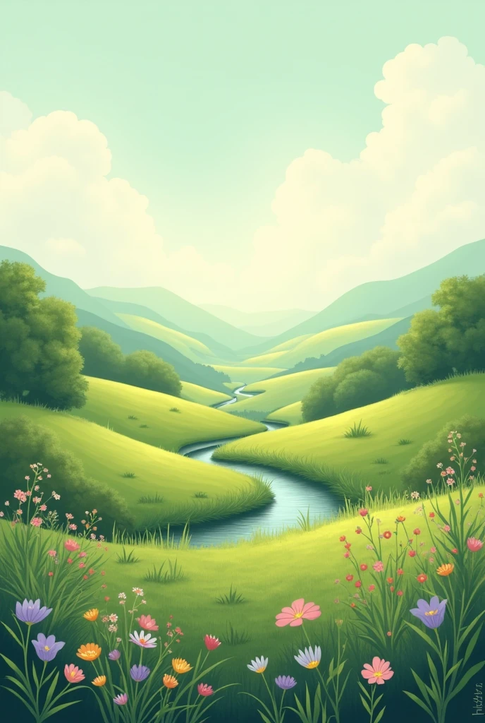 Background, english , soft color,